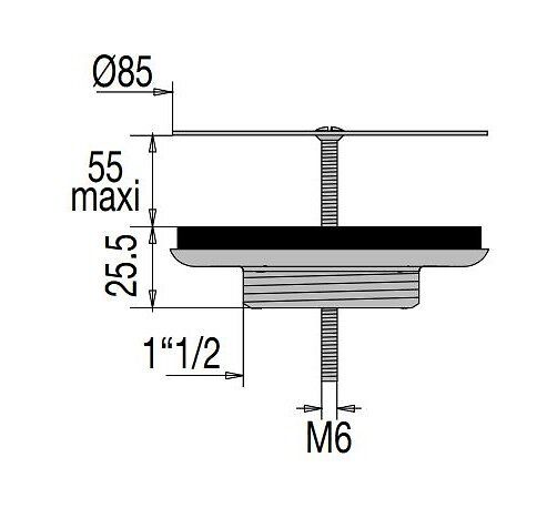 Sifão Extensível D40 Écrou Prisonnier Mf – Regiplast – Ts2