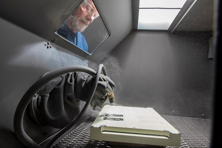 secondary operation bead blasting