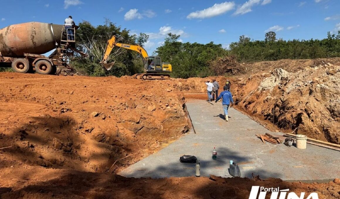 Sinfra inicia obra de aduela entre frigorífico e pesque pague em Juína. Sinfra inicia obra de aduela entre frigorífico e pesque pague em Juína.