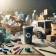 Copo de plástico 100% reciclável oferece troca de resíduos por itens escolares em nova iniciativa sustentável.