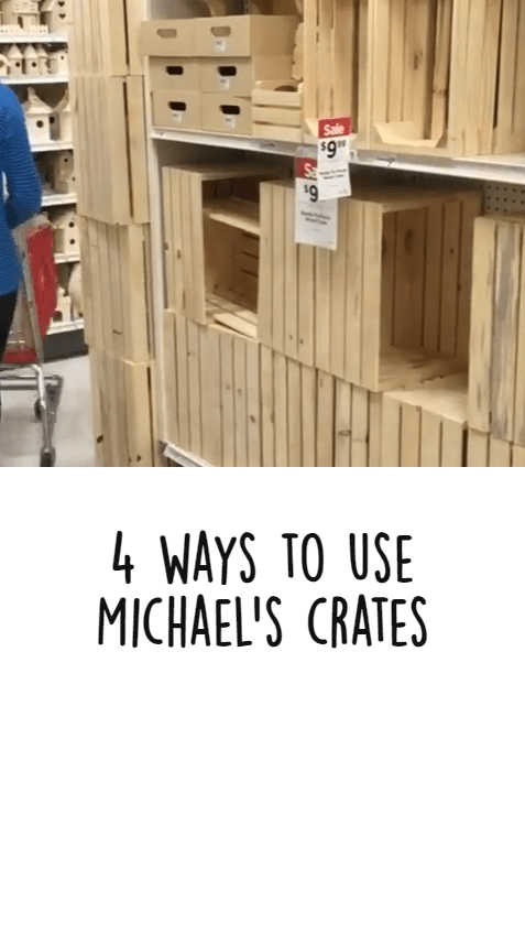 4 DIY Ideas with Michael’s Crates