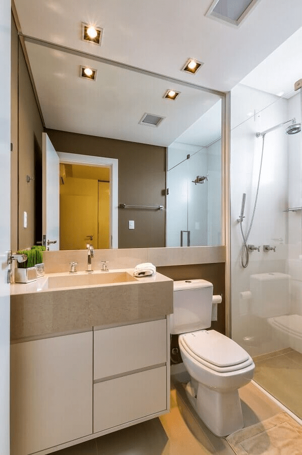 Banheiro de Apartamento: +57 Modelos Lindos para se Inspirar