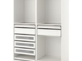 Combinação de guarda-roupas PAX – branco 147 5 / 8×22 7 / 8×93 1/8 “