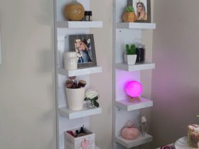 Diy ikea lack shelves