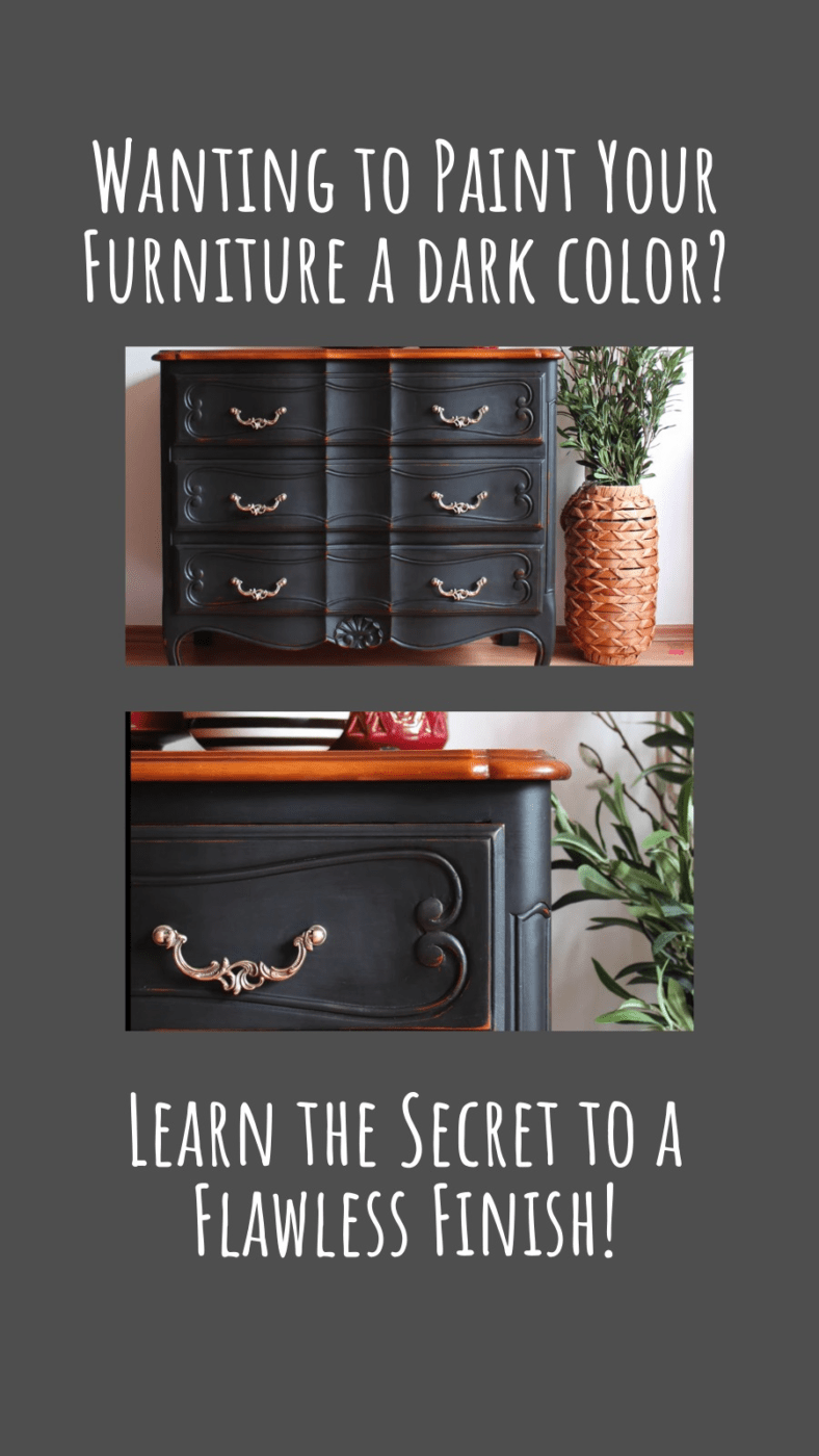 How to Create a Flawless Finish with Dark Paint on Furniture