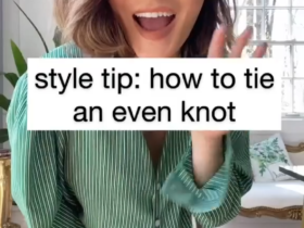 how to tie a button front shirt, super easy!