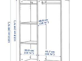 IKEA – SYVDE Open wardrobe, white