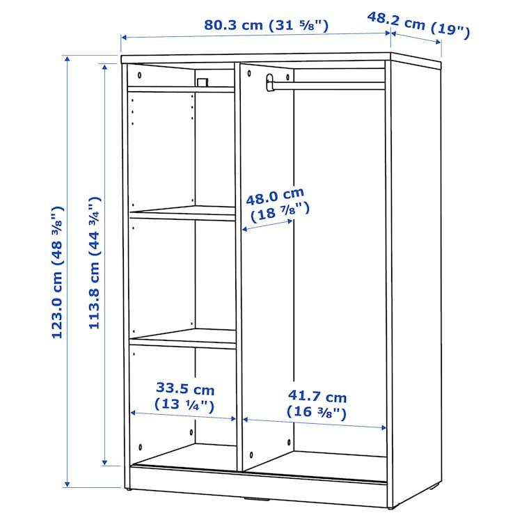 IKEA – SYVDE Open wardrobe, white