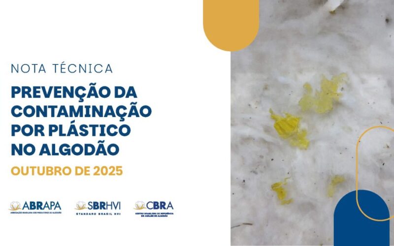 Abrapa publica nota técnica para prevenir contaminação por plástico no algodão