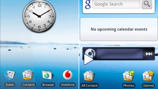 Android 1.5 fica bem diferente do atual (Foto: Reprodução Cordão) — Foto: Armário para Vestiário Blog