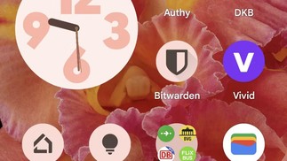 O Android 13 também terá ícones coloridos para aplicativos que não são do Google;  WhatsApp, Signal e 1Password são alguns dos principais para testar o modelo personalizável — Foto: Divulgação/Android Police