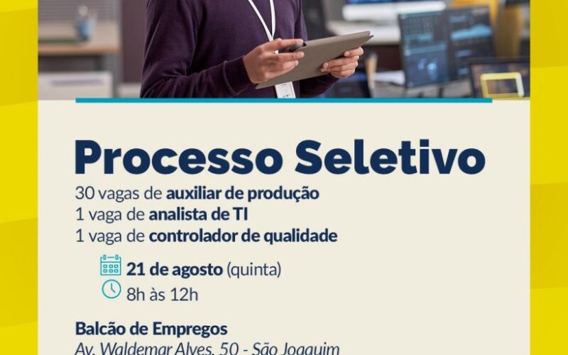 Araçatuba tem seleção do Frigorífico Humaitá com 32 vagas para Guararapes