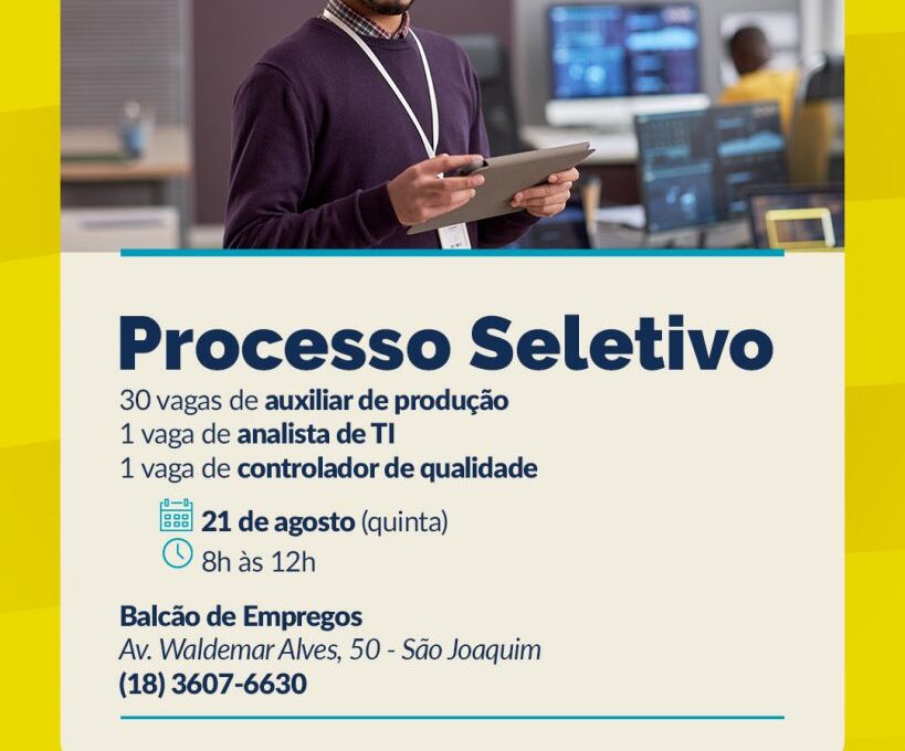 Araçatuba tem seleção do Frigorífico Humaitá com 32 vagas para Guararapes