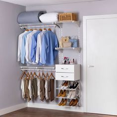 Armário aramado kit 12 – Closet ou quarto com módulo de madeira