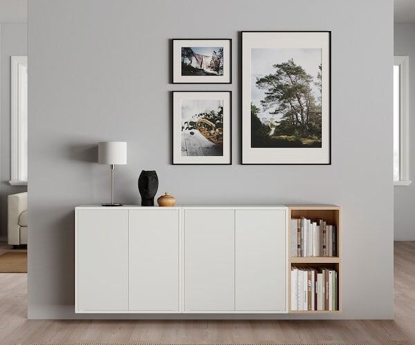 Armário de parede EKET, efeito carvalho branco/manchado de branco, 175x35x70 cm – IKEA