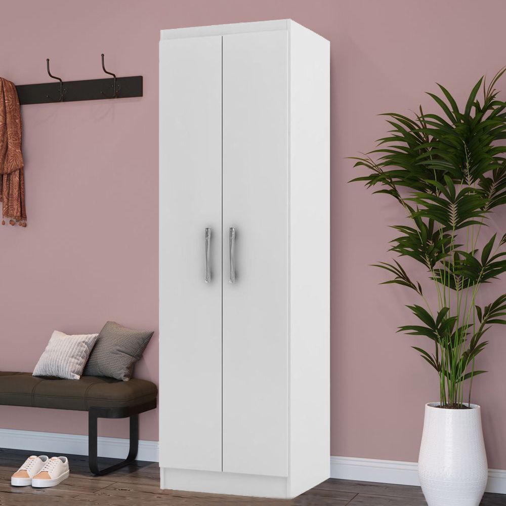 Armário Multiuso Ibiza 2 Portas 4 Prateleiras 4099 Branco – Doripel