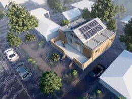 Casas de plástico flutuam em enchentes e resistem a terremotos, projeto une arquitetura e segurança