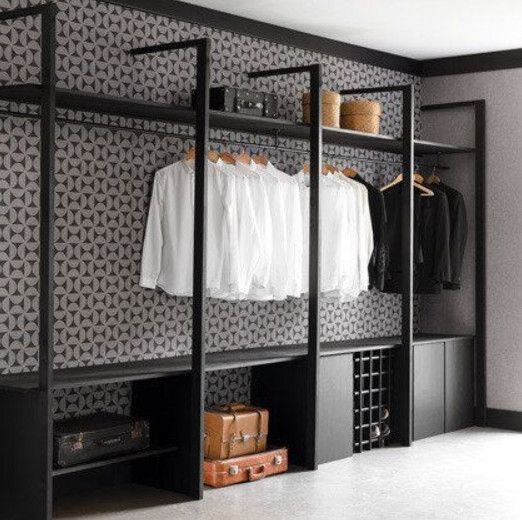 Closet masculino: como organizar com praticidade + 75 fotos para inspirar!  |  Bolhas da moda