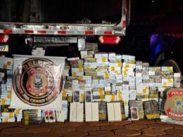 Polícia Federal apreende carga de celulares escondida em caminhão frigorífico na BR 163