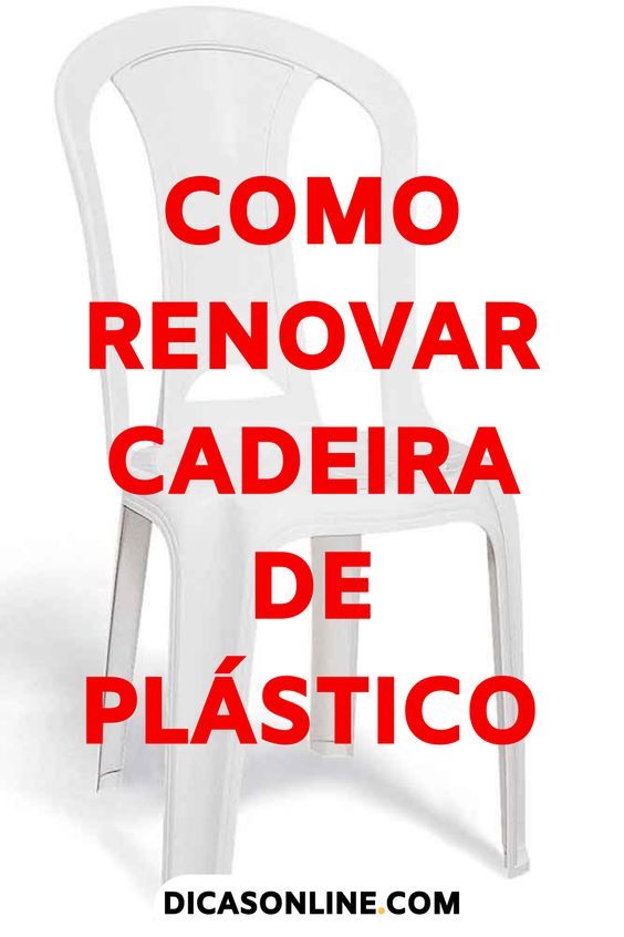 Como limpar cadeira de plástico branco — até as que estão encardidas!