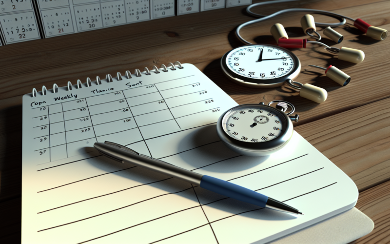 Erros no planejamento semanal que roubam seu tempo livre