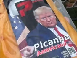 Frigorífico dá 50% de desconto em picanha com rosto de Trump.