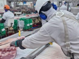 Frigorífico é parcialmente interditado no norte do RS por irregularidades trabalhistas.