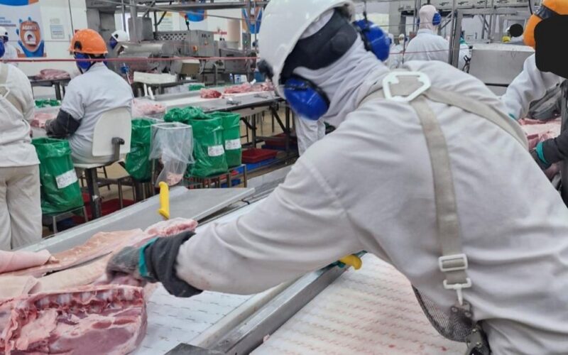 Frigorífico é parcialmente interditado no norte do RS por irregularidades trabalhistas.