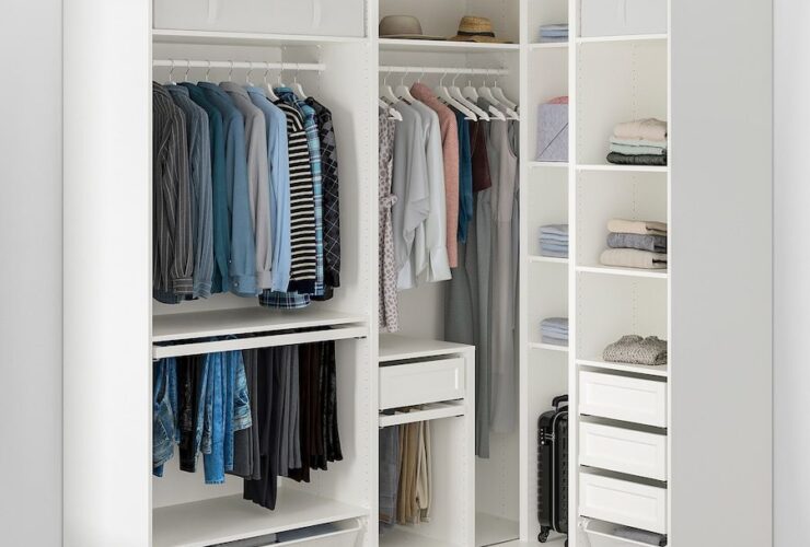 Guarda-roupa de canto PAX, branco, 210/160×236 cm (823/4/631/8×931/8″) – IKEA