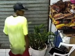 Homem é flagrado por câmeras enquanto furtava frigorífico em Palmeira dos Índios