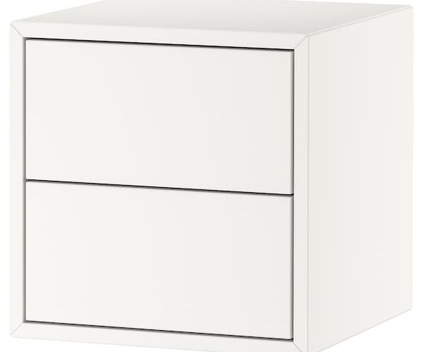 IKEA – Armário de parede EKET com 2 gavetas, branco