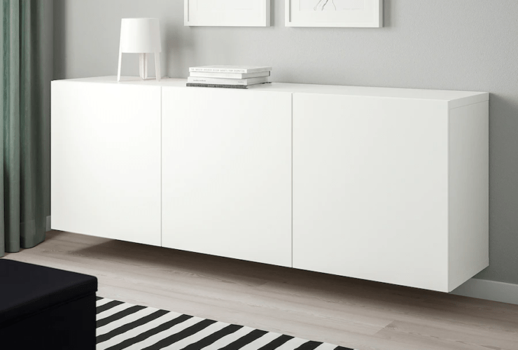 IKEA – Combinação de armário de parede BESTÅ, branco/Lappviken branco