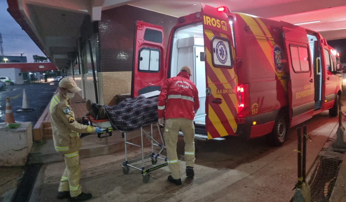 Mulher é ferida por peças de obra que caem em Cascavel, no Paraná
