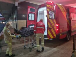 Mulher é ferida por peças de obra que caem em Cascavel, no Paraná