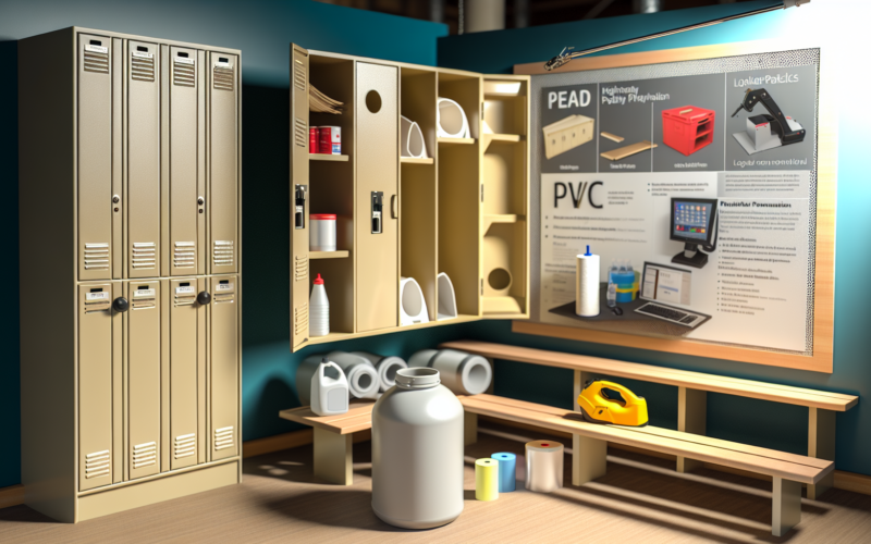 PEAD x PVC: escolha o material certo para armário de vestiário