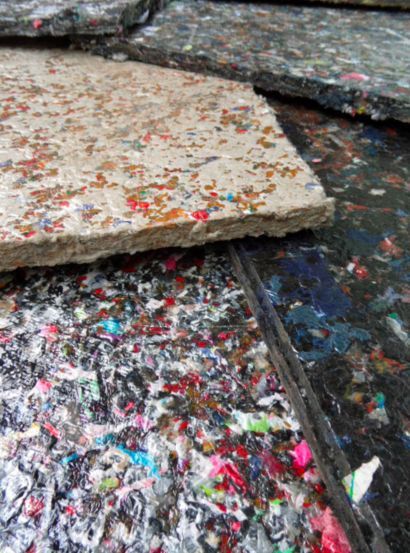 Placatex, placas de tecido reciclado
