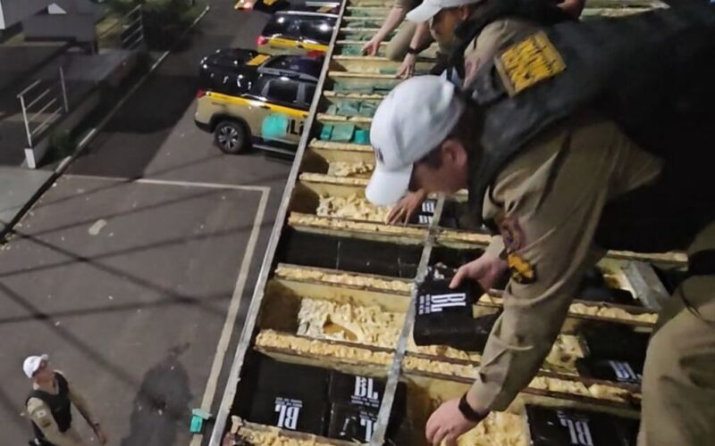 Polícia apreende droga avaliada em R$ 100 milhões em caminhão frigorífico em MG