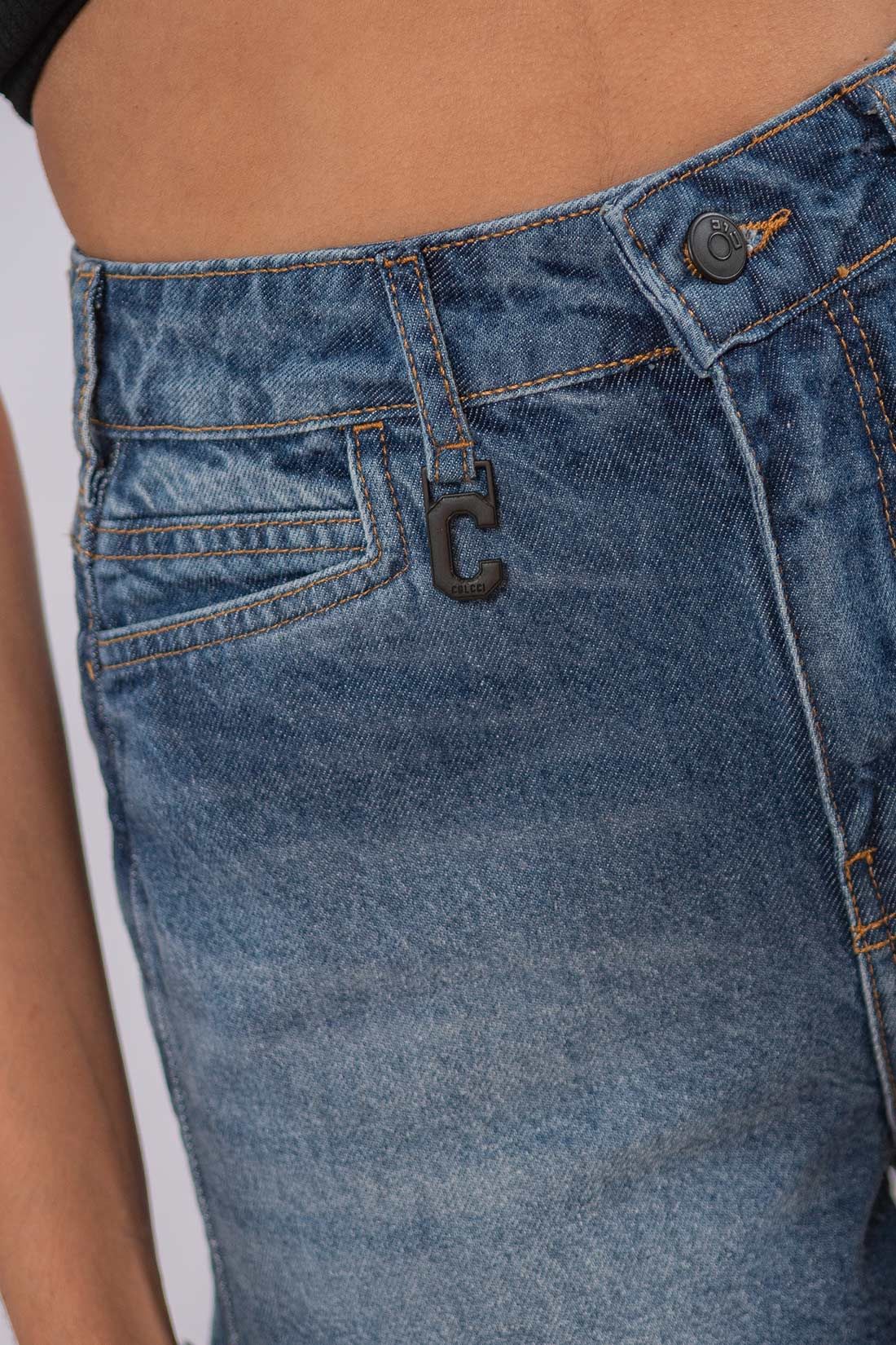 Shorts Jeans Clc Colcci Bruna Barra Desfiada