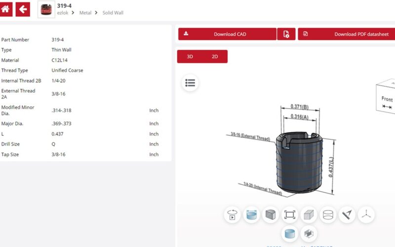 Transforme Seus Projetos com Modelos CAD de Inserts Rosqueados: A Revolução que Você Estava Esperando!