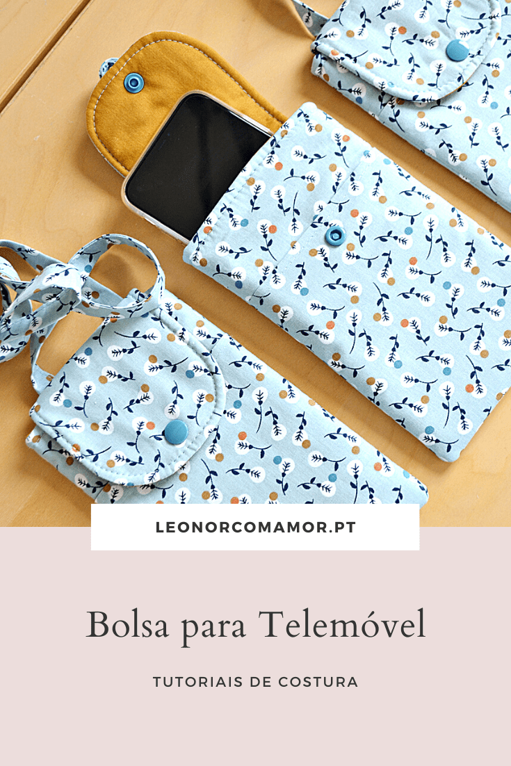 Tutorial de Costura Bolsa para o Telemóvel