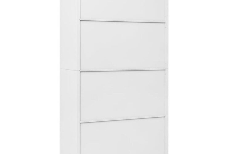 vidaXL Armário de armário branco 35,4 x17,7 x70,9 Aço